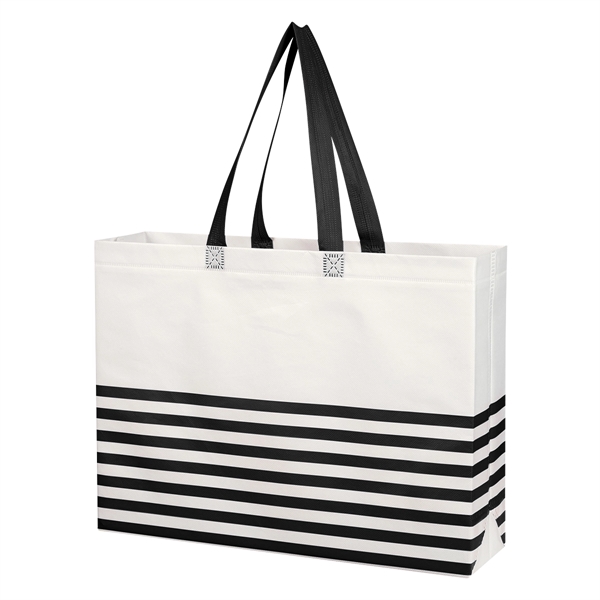 Nonwoven, coated, water resistant polypropylene tote bag with heat sealed seams... from ASI 61125 Hit Promotional Products / Hit®