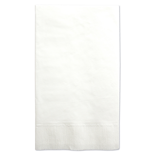 White 2-ply 100% recycled dinner napkin with 1/8 fold. Coin edge... from ASI 88200 TK Sorg's - A Div of Arch Promo Group, LLC / GRANDE