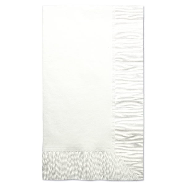 White 2-ply 100% recycled dinner napkin with 1/8 fold. Coin edge... from ASI 88200 TK Sorg's - A Div of Arch Promo Group, LLC / GRANDE