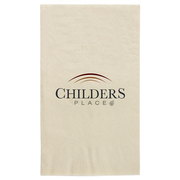 Vanilla 2-ply dinner napkin with 1/8 fold, 4 1/4" x 7... from ASI 88200 TK Sorg's - A Div of Arch Promo Group, LLC / GRANDE