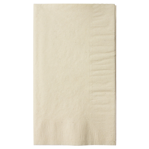Vanilla 2-ply dinner napkin with 1/8 fold, 4 1/4" x 7... from ASI 88200 TK Sorg's - A Div of Arch Promo Group, LLC / GRANDE