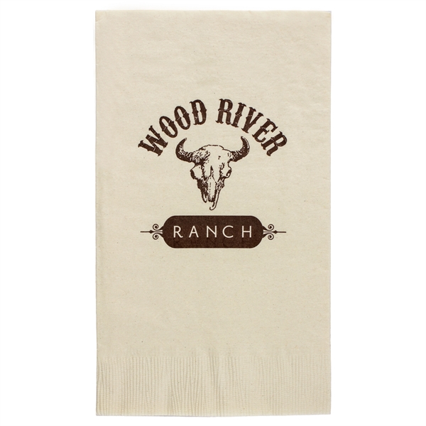 Vanilla 2-ply dinner napkin, 1/8 fold, 4 1/4" x 7 1/2"... from ASI 88200 TK Sorg's - A Div of Arch Promo Group, LLC / PETITE