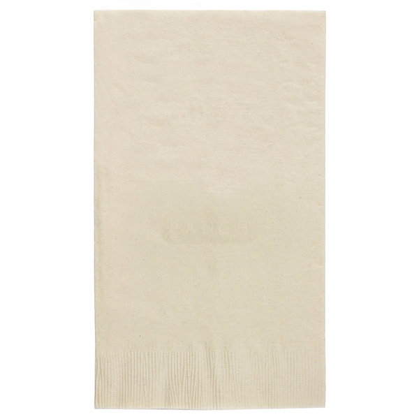 Vanilla 2-ply dinner napkin, 1/8 fold, 4 1/4" x 7 1/2"... from ASI 88200 TK Sorg's - A Div of Arch Promo Group, LLC / PETITE