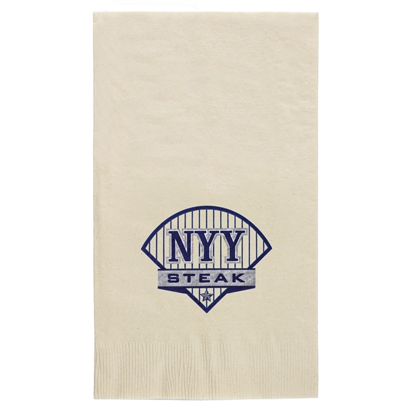 Vanilla 3-ply coin edge embossed dinner napkins. 1/8 fold 4 1/4"... from ASI 88200 TK Sorg's - A Div of Arch Promo Group, LLC / GRANDE