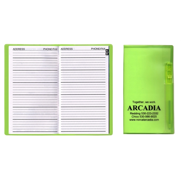 Translucent Vinyl Cover Tally Book with Flat Matching Pen... from ASI 83770 Royal Industries / The Royal Line