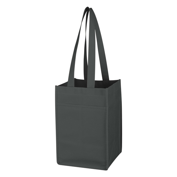 Non-Woven 4 Bottle Wine Tote.  Made of 80 Gram Non-Woven,... from ASI 61125 Hit Promotional Products / Hit®