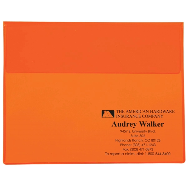 Underarm portfolios in translucent vinyl colors.... from ASI 83770 Royal Industries / The Royal Line