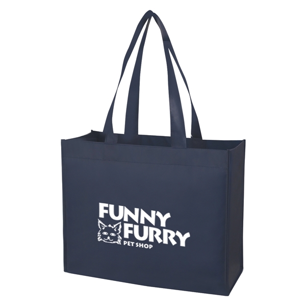 Matte Laminated Non-Woven Shopper Tote.  Made Of 80 Gram Laminated... from ASI 61125 Hit Promotional Products / Hit®