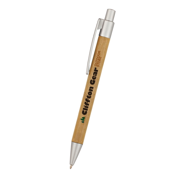 Panda pen with bamboo design barrel and plunger action.... from ASI 61125 Hit Promotional Products / Hit®