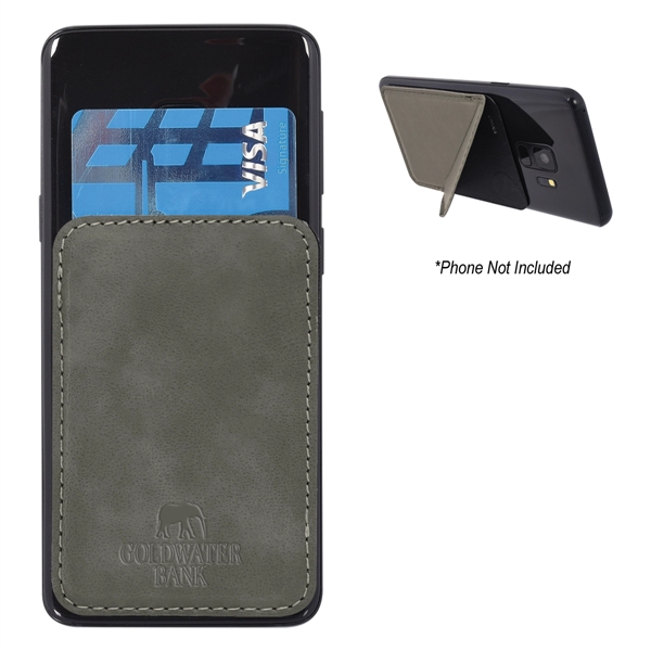 Phone wallet with space for cards and cash and a kickstand... from ASI 61125 Hit Promotional Products / Hit®