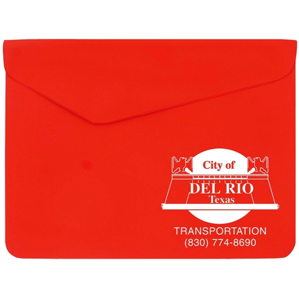 Economy Style Portfolio with fold over flap closure - Standard vinyl... from ASI 83770 Royal Industries / The Royal Line