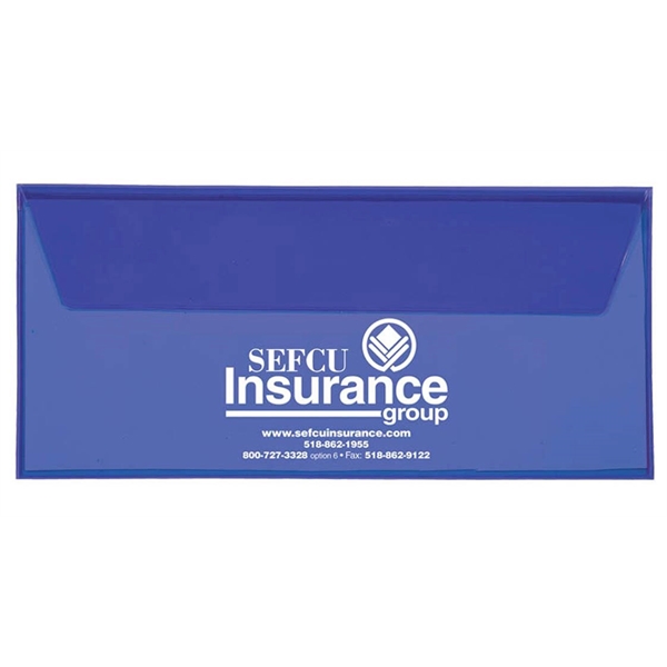 Translucent document cases without snap closure on the flap.... from ASI 83770 Royal Industries / The Royal Line