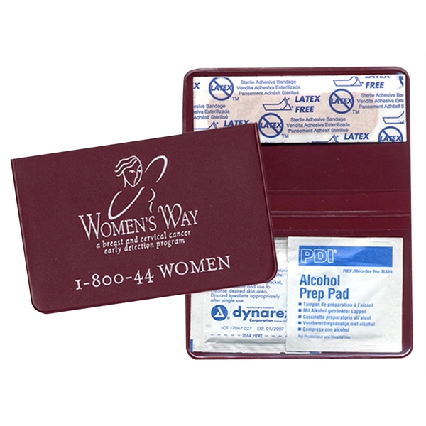 Pocket first aid kit contains 3 bandages, 3/4 inch; 1 alcohol... from ASI 83770 Royal Industries / The Royal Line