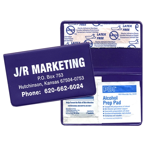 Pocket first aid kit contains 3 bandages, 3/4 inch; 1 alcohol... from ASI 83770 Royal Industries / The Royal Line