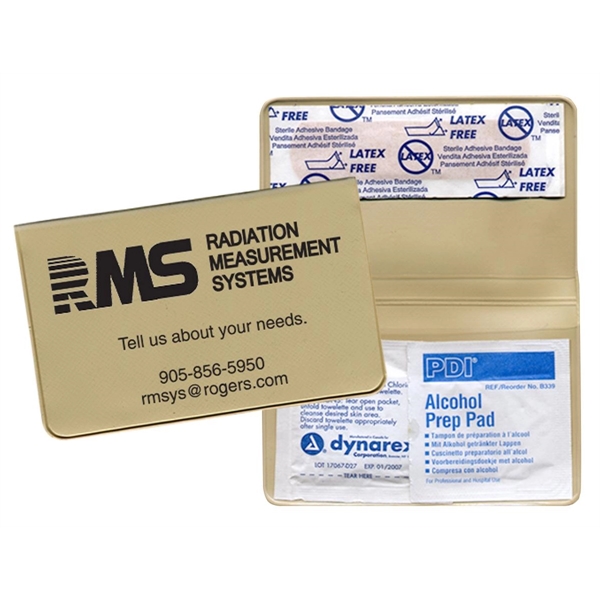 Pocket first aid kit contains 3 bandages, 3/4 inch; 1 alcohol... from ASI 83770 Royal Industries / The Royal Line