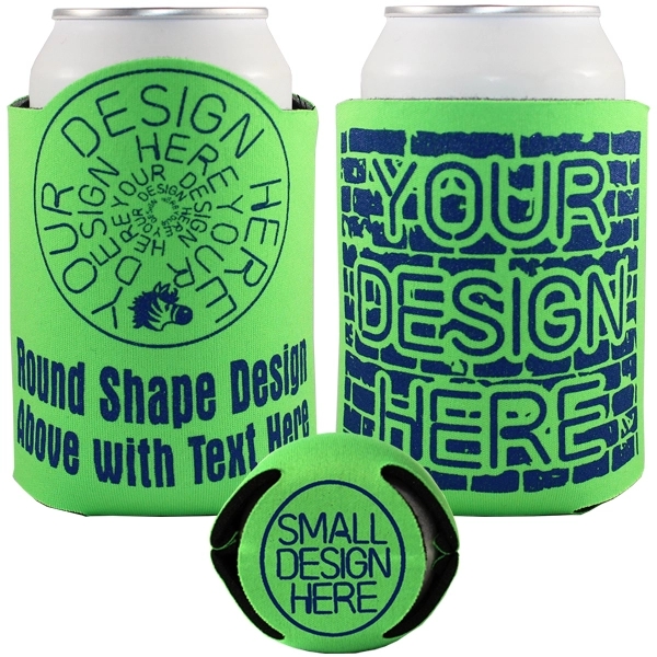 Beverage holder with theme design on front.... from ASI 35745 American Zebra Line/AZL / The American Zebra Line