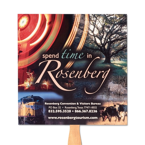 Hand fans available in multiple shapes.... from ASI 53408 Express-A-Button / Samco