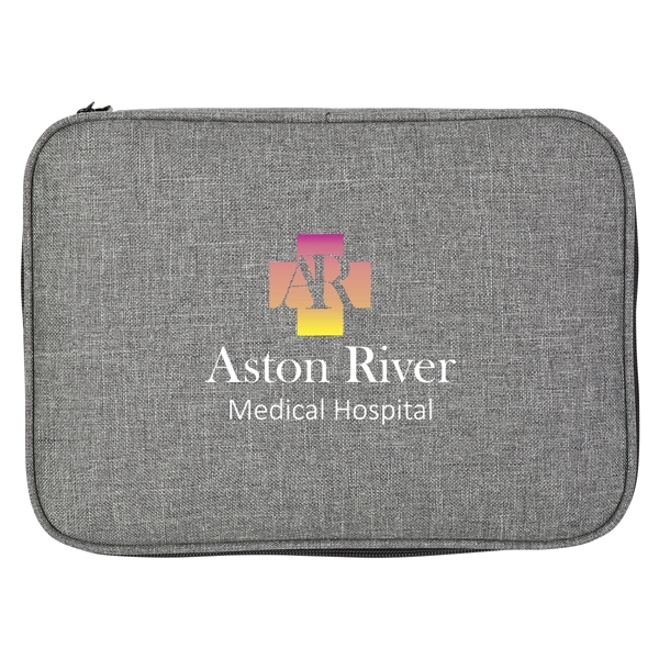 300 denier polyester electronics organizer travel case with mesh pockets, sewn-in... from ASI 61125 Hit Promotional Products / Hit®