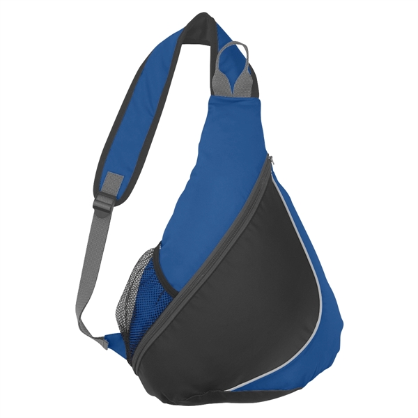Backpack made of 210 denier polyester and adjustable padded shoulder sling.... from ASI 61125 Hit Promotional Products / Hit®