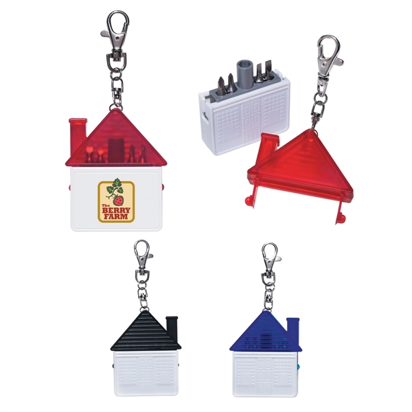 House shape tool kit with magnetic port for accepting bits.... from ASI 61125 Hit Promotional Products / Hit®