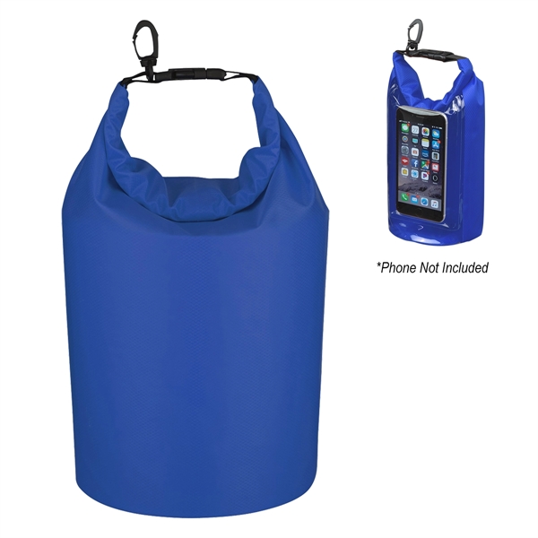 Waterproof bag made of ripstop polyester with PVC backing, phone pocket... from ASI 61125 Hit Promotional Products / Hit®
