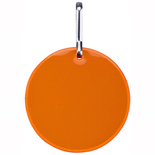 Round Shape Safety Reflector Zipper Pull w/ Metal Clasp... from ASI 74585 Nu Promo International / Nu Promo Line