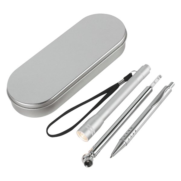 3 in 1 Emergency tool set with flashlight, tire gauge and... from ASI 61125 Hit Promotional Products / Hit®