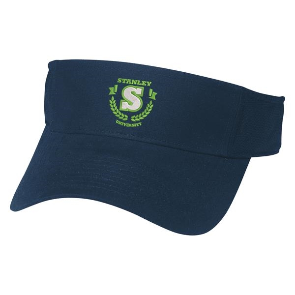 Mesh Back Visor.  60% Cotton/40% Polyester.  Pre-Curved Visor. ... from ASI 61125 Hit Promotional Products / Hit®