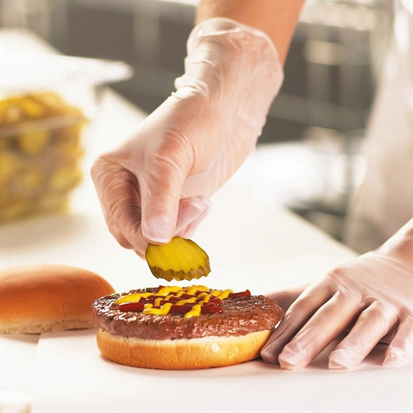 Disposable vinyl gloves; Large size only. FDA  Approved, STOCK IN... from ASI 40544 Binaco / Binaline