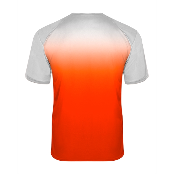 Ombre tee with sublimated front and back body, Badger sport paneled... from ASI 37461 Augusta Sportswear