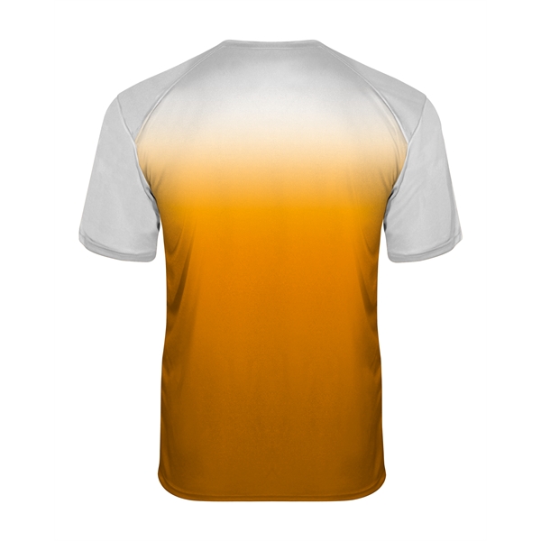 Ombre tee with sublimated front and back body, Badger sport paneled... from ASI 37461 Augusta Sportswear