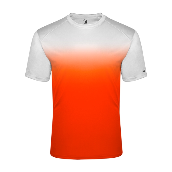 Ombre tee with sublimated front and back body, Badger sport paneled... from ASI 37461 Augusta Sportswear