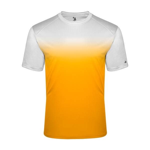 Ombre tee with sublimated front and back body, Badger sport paneled... from ASI 37461 Augusta Sportswear