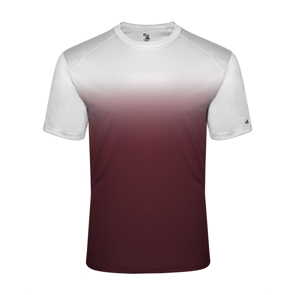 Ombre tee with sublimated front and back body, Badger sport paneled... from ASI 37461 Augusta Sportswear