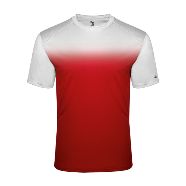 Ombre tee with sublimated front and back body, Badger sport paneled... from ASI 37461 Augusta Sportswear