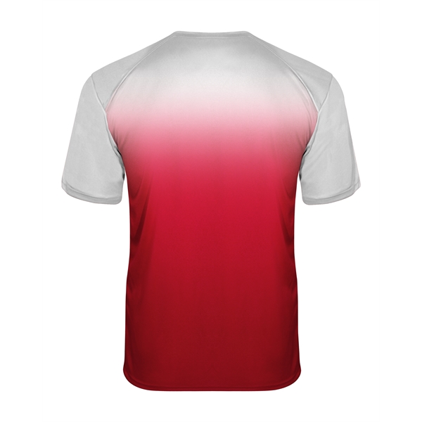 Ombre tee with sublimated front and back body, Badger sport paneled... from ASI 37461 Augusta Sportswear