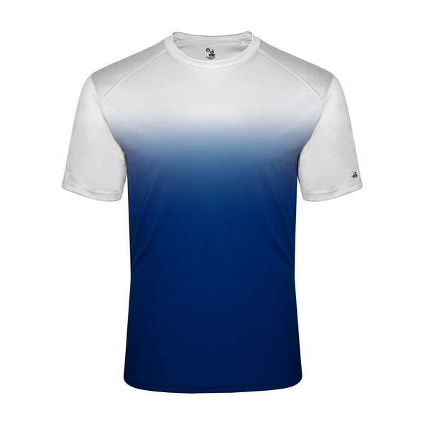 Ombre tee with sublimated front and back body, Badger sport paneled... from ASI 37461 Augusta Sportswear