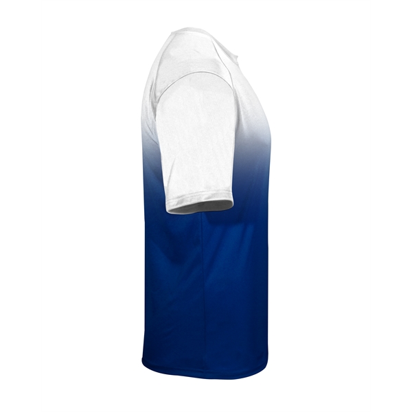 Ombre tee with sublimated front and back body, Badger sport paneled... from ASI 37461 Augusta Sportswear