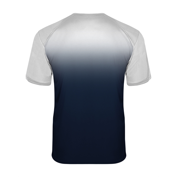 Ombre tee with sublimated front and back body, Badger sport paneled... from ASI 37461 Augusta Sportswear