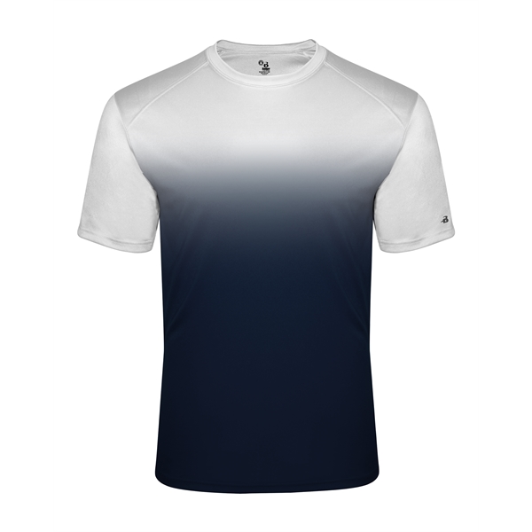 Ombre tee with sublimated front and back body, Badger sport paneled... from ASI 37461 Augusta Sportswear