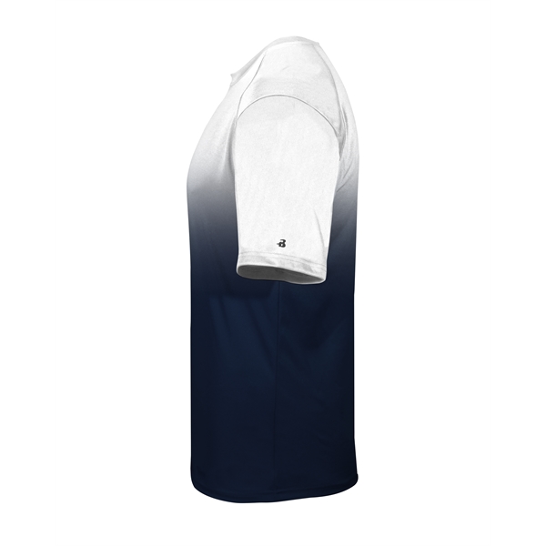 Ombre tee with sublimated front and back body, Badger sport paneled... from ASI 37461 Augusta Sportswear