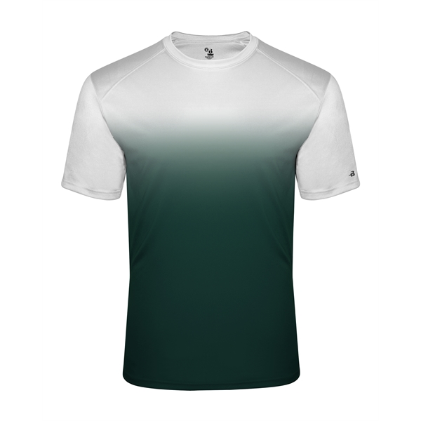 Ombre tee with sublimated front and back body, Badger sport paneled... from ASI 37461 Augusta Sportswear