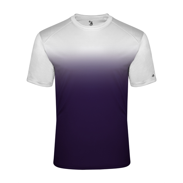 Ombre tee with sublimated front and back body, Badger sport paneled... from ASI 37461 Augusta Sportswear