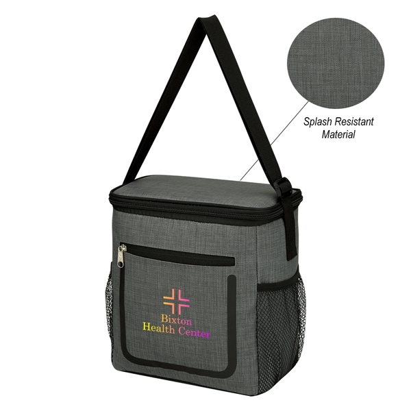9" x 9 1/2" x 5 1/4" gray lunch bag made... from ASI 61125 Hit Promotional Products / Hit®