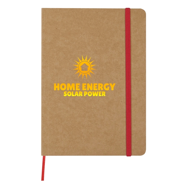80 Page Lined 5" X 7" Eco-Inspired Strap Notebook with Paper... from ASI 61125 Hit Promotional Products / Hit®