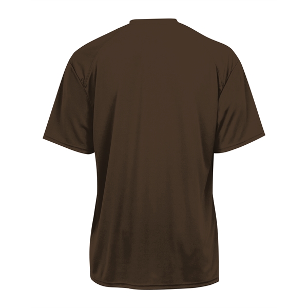 T-shirt with sport paneled shoulder for maximum movement, Double-needle hem, Self-fabric... from ASI 37461 Augusta Sportswear