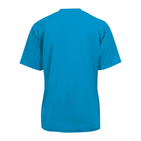 T-shirt with sport paneled shoulder for maximum movement, Double-needle hem, Self-fabric... from ASI 37461 Augusta Sportswear
