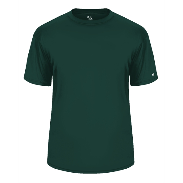 T-shirt with sport paneled shoulder for maximum movement, Double-needle hem, Self-fabric... from ASI 37461 Augusta Sportswear