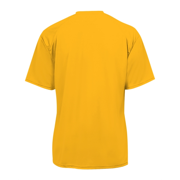 T-shirt with sport paneled shoulder for maximum movement, Double-needle hem, Self-fabric... from ASI 37461 Augusta Sportswear