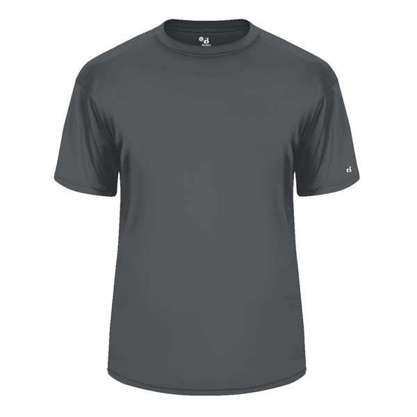 T-shirt with sport paneled shoulder for maximum movement, Double-needle hem, Self-fabric... from ASI 37461 Augusta Sportswear